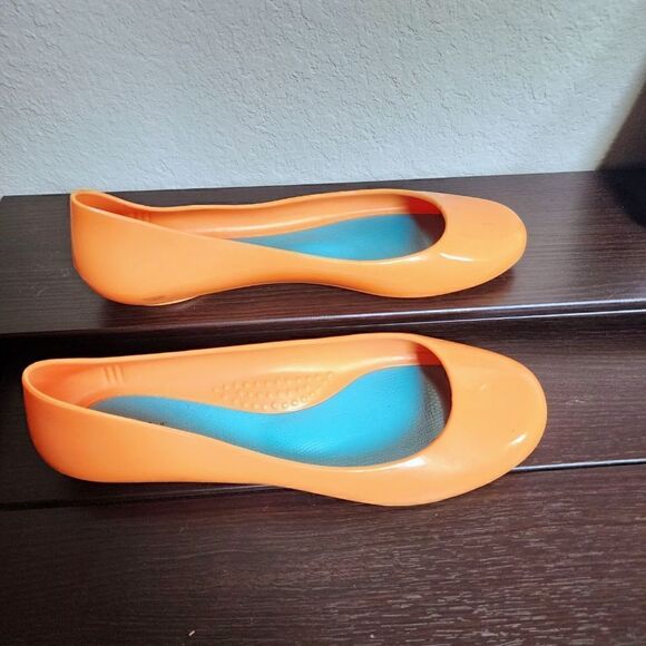 Oka B Taylor flats 6 tangerine - Picture 1 of 5